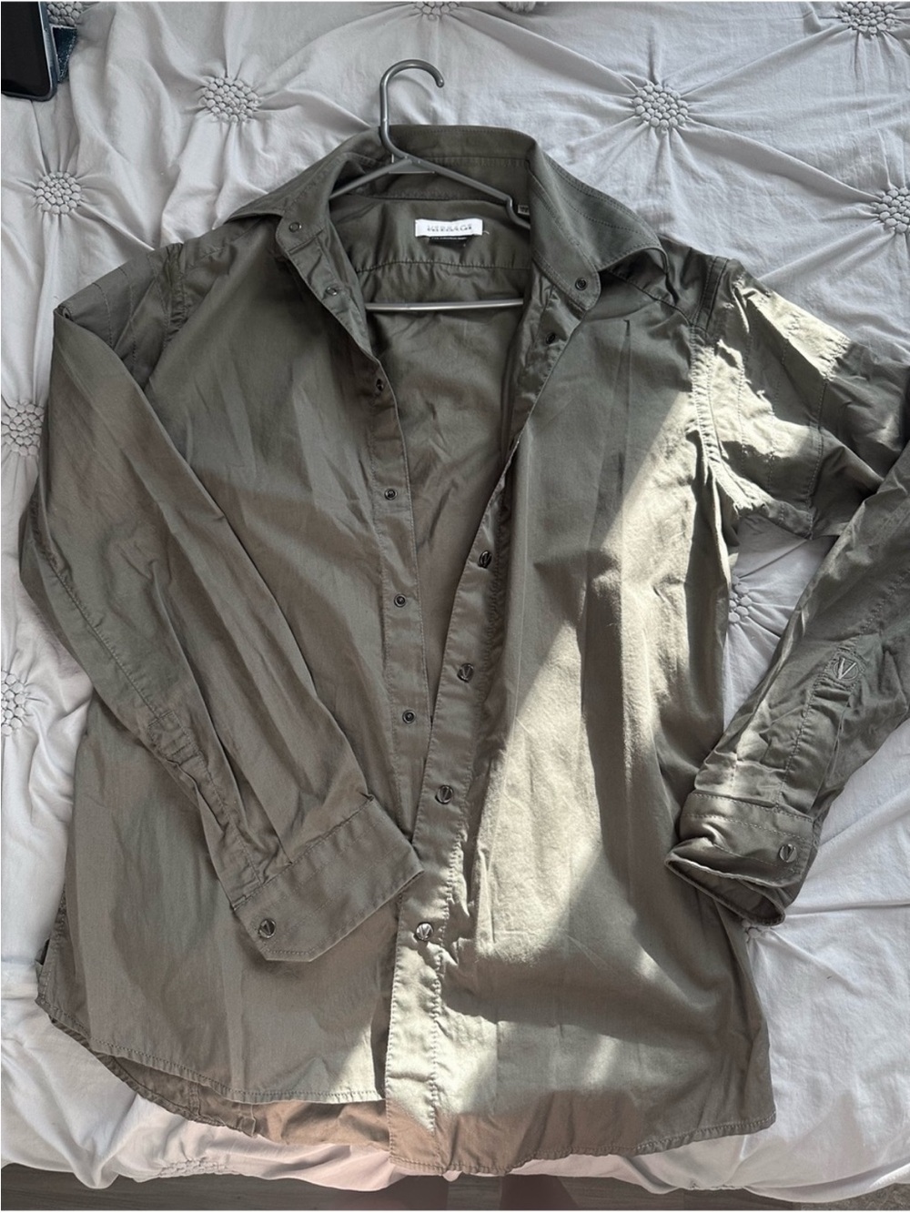 Versace Jeans Collection Olive Green Lightweight Shirt Jacket